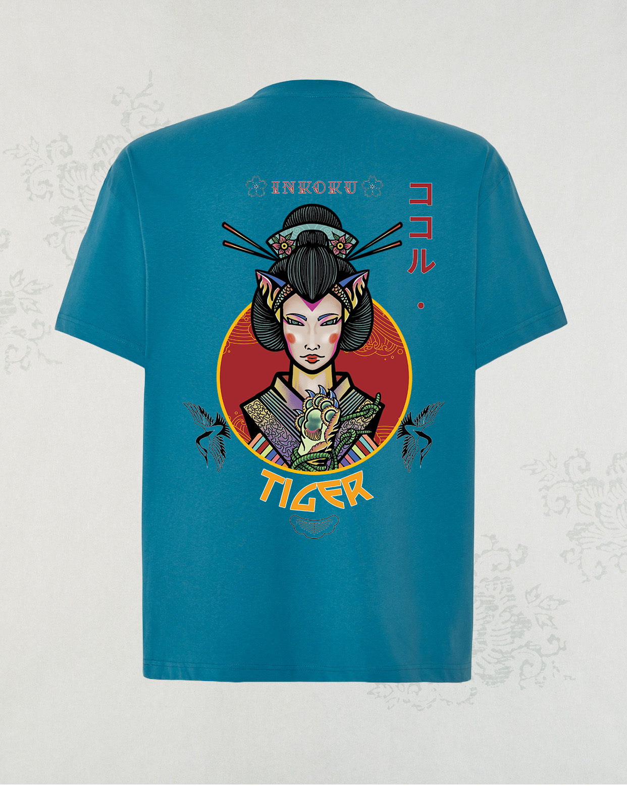 Camiseta Oversize Unisex 100% algodón Tiger