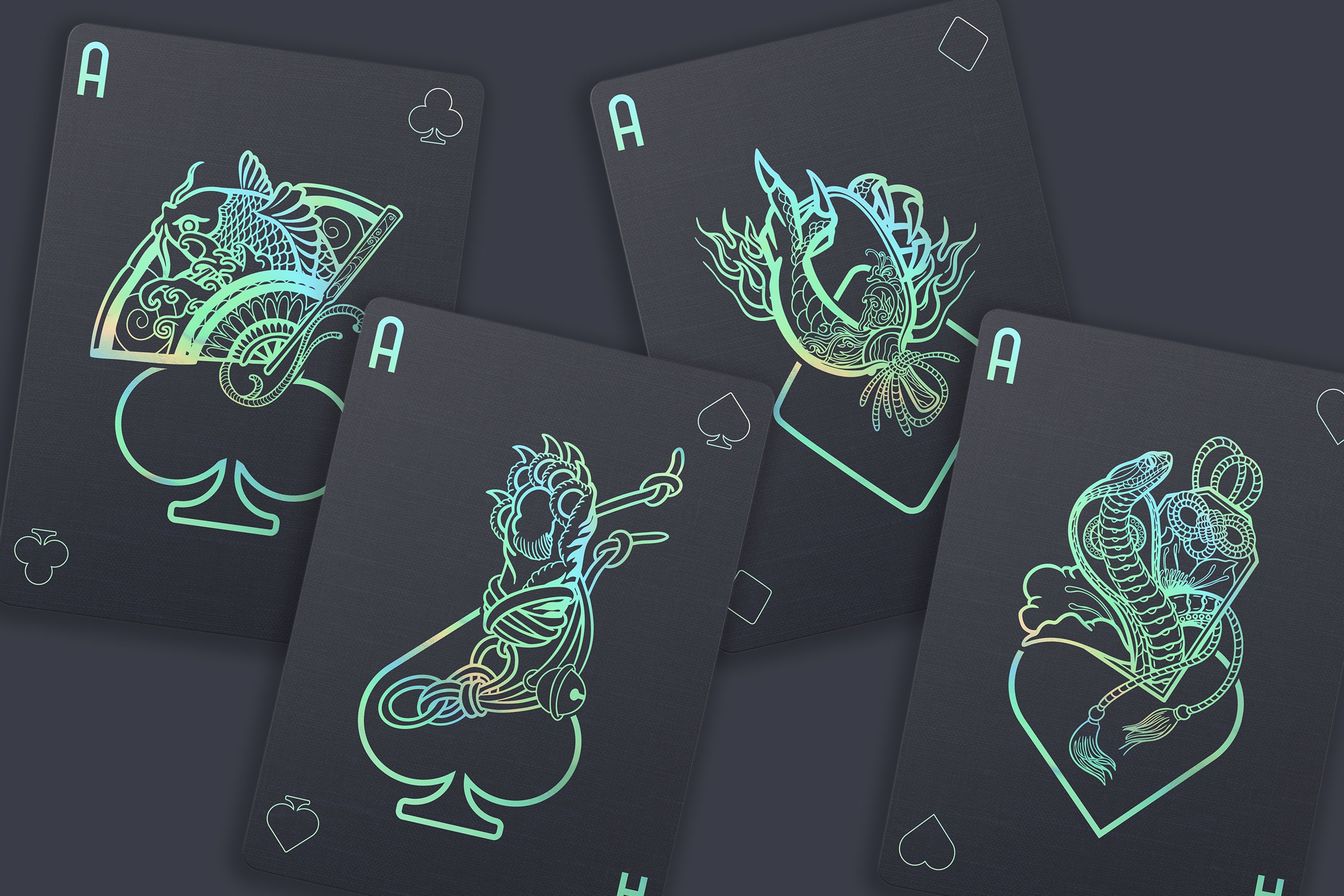 Mystic Waves Playing Card
