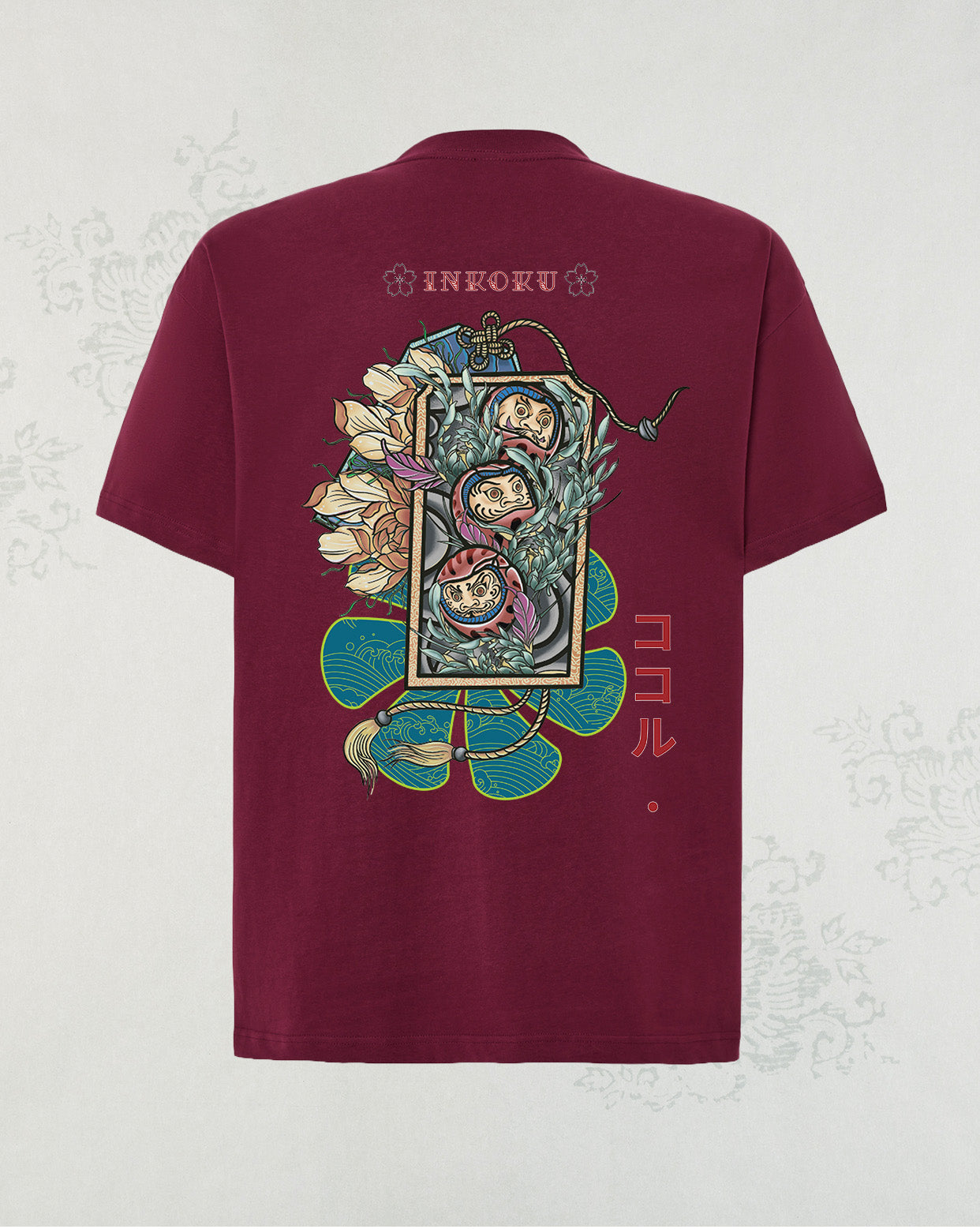 Camiseta Oversize Unisex 100% algodón Daruma
