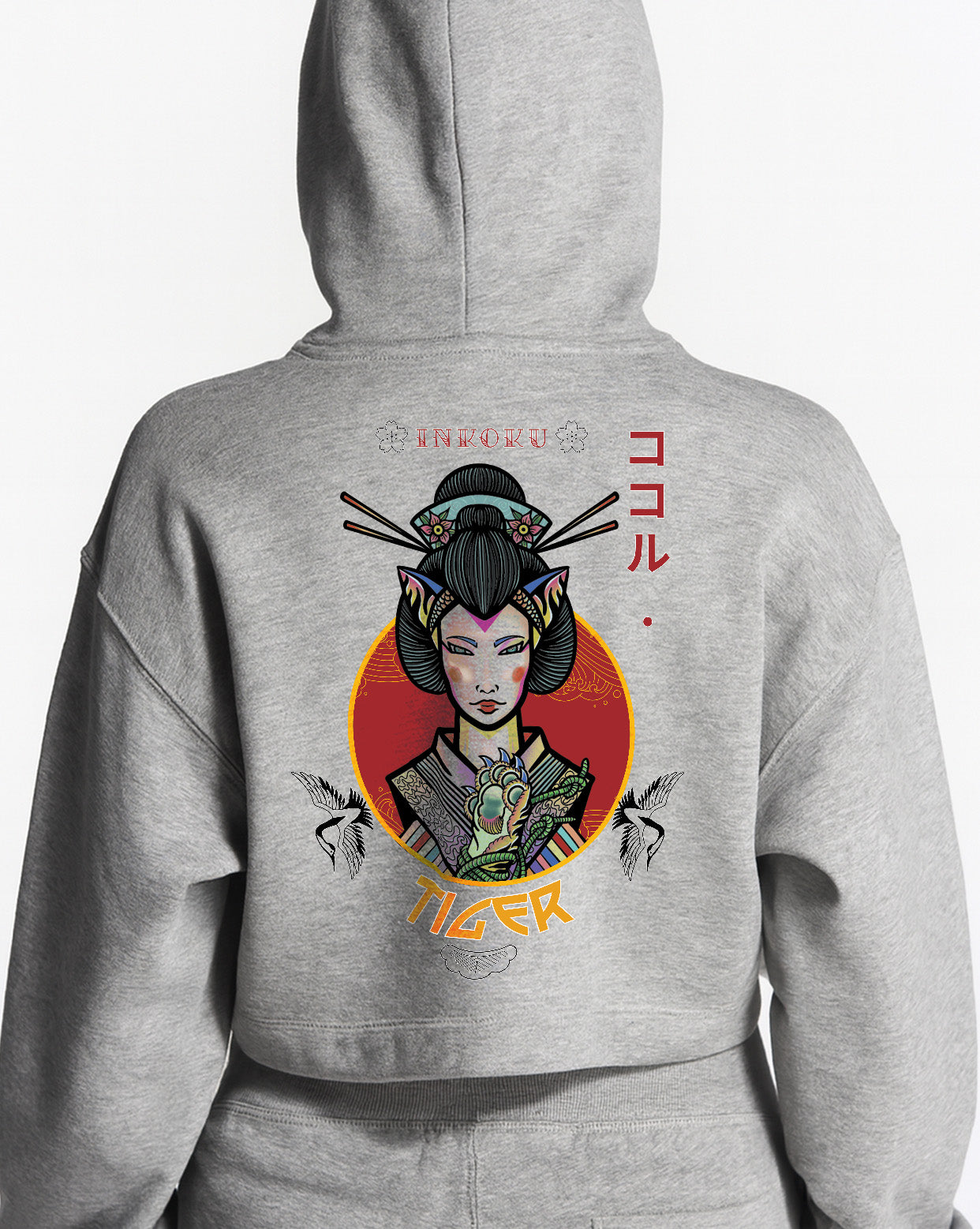 Sudadera Crop Tiger