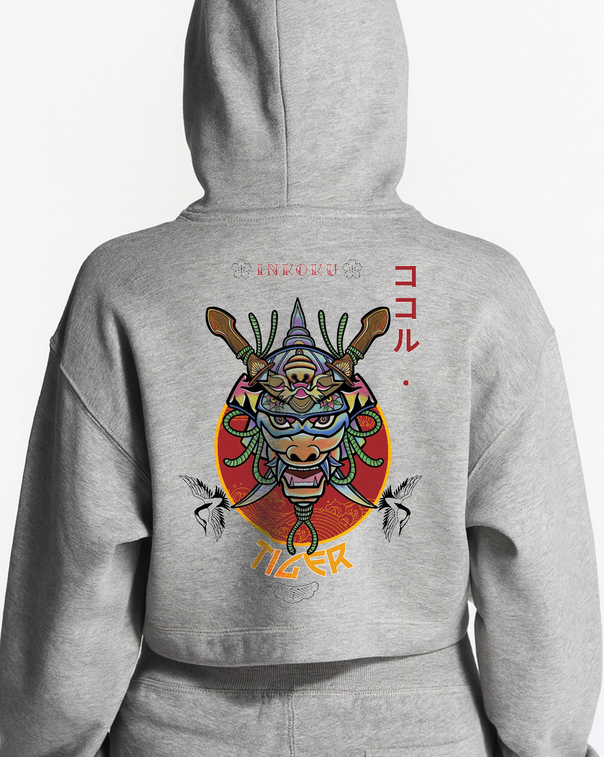Sudadera Crop Tiger
