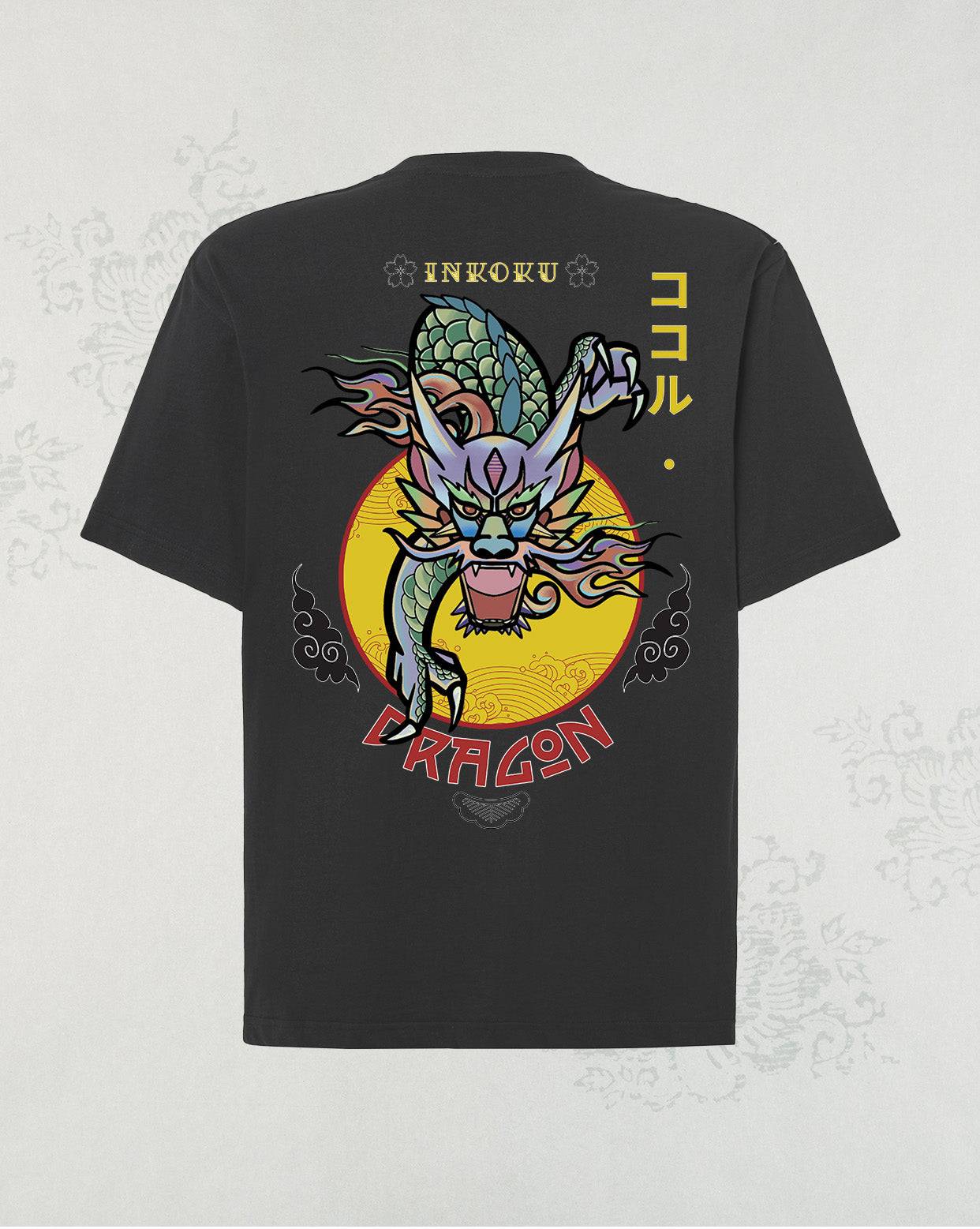 Camiseta Oversize Unisex 100% algodón Dragon