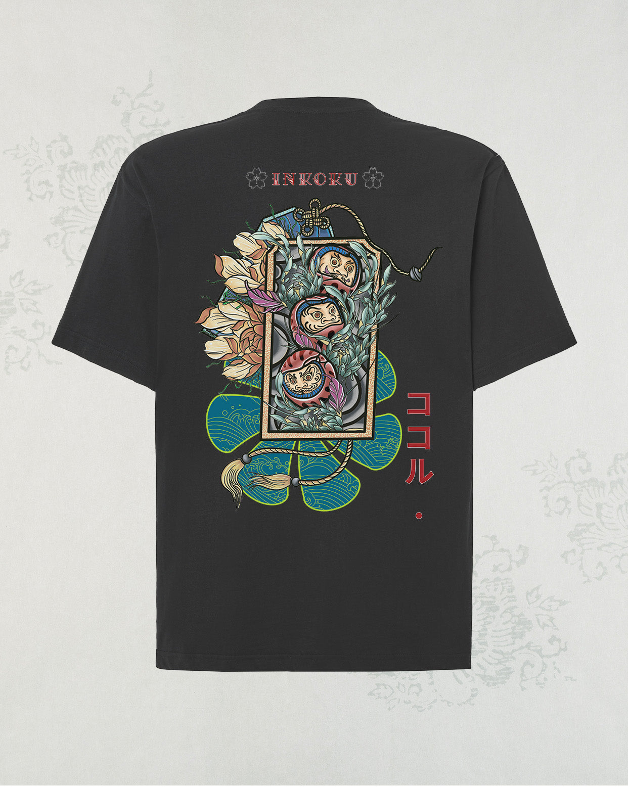 Camiseta Oversize Unisex 100% algodón Daruma