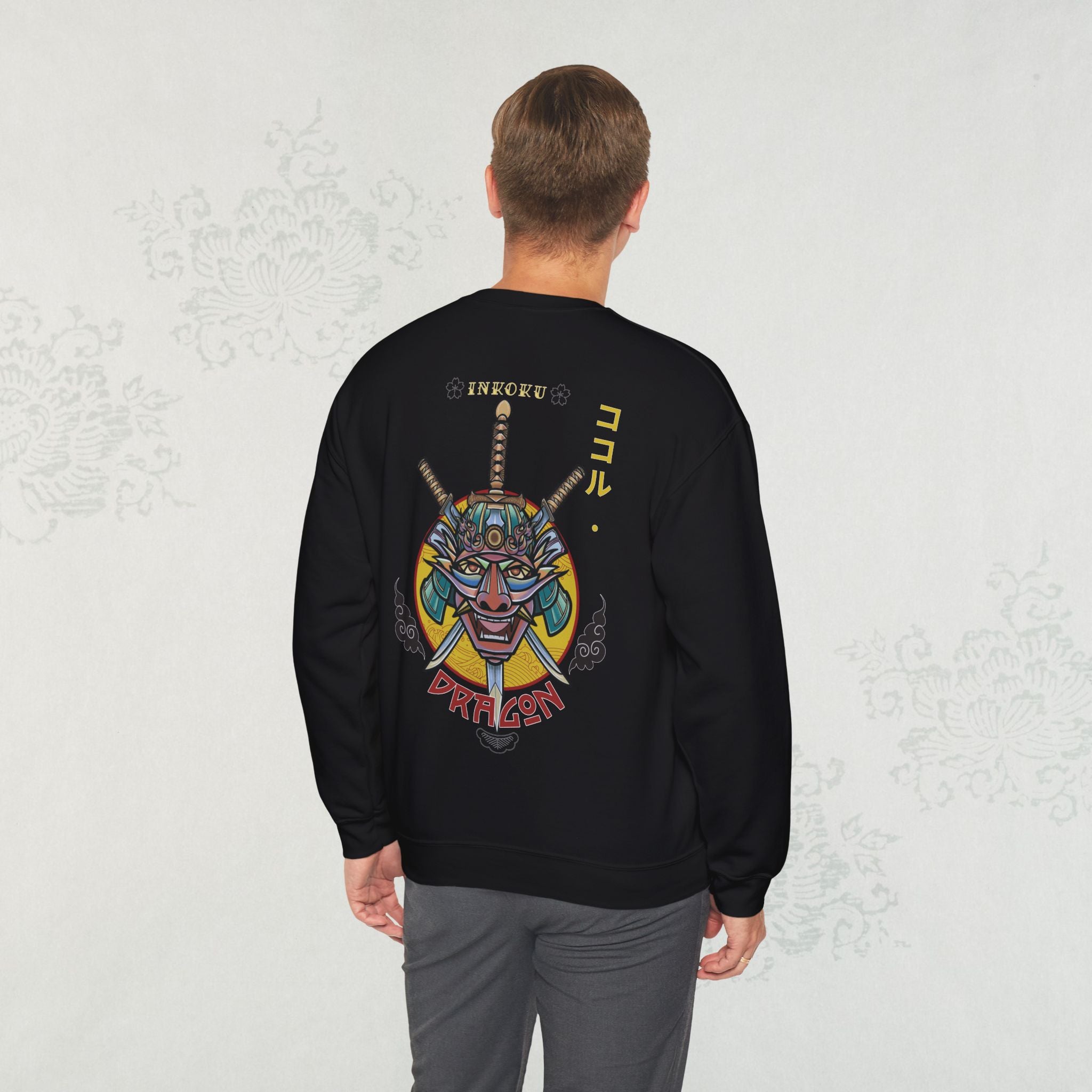 Inkoku Samurai Dragon - Crewneck Sweatshirt