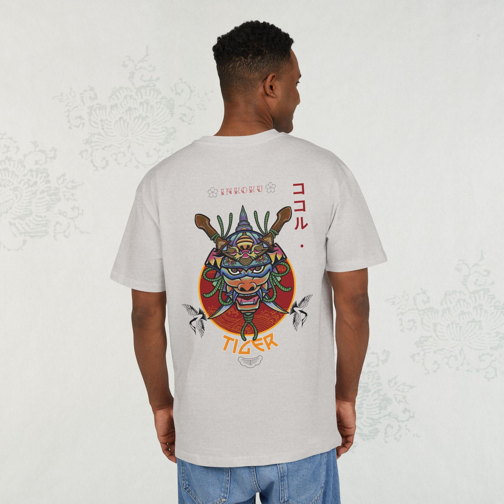 Inkoku Samurai Tiger - Unisex Heavy Oversize Tee