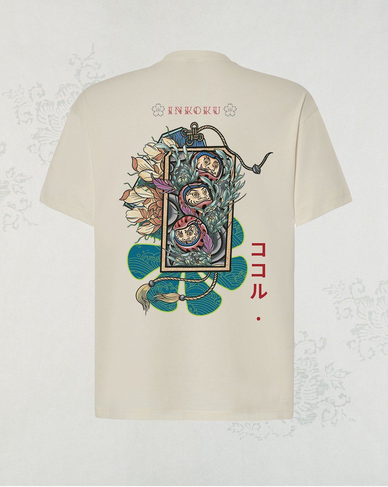 Camiseta Oversize Unisex 100% algodón Daruma