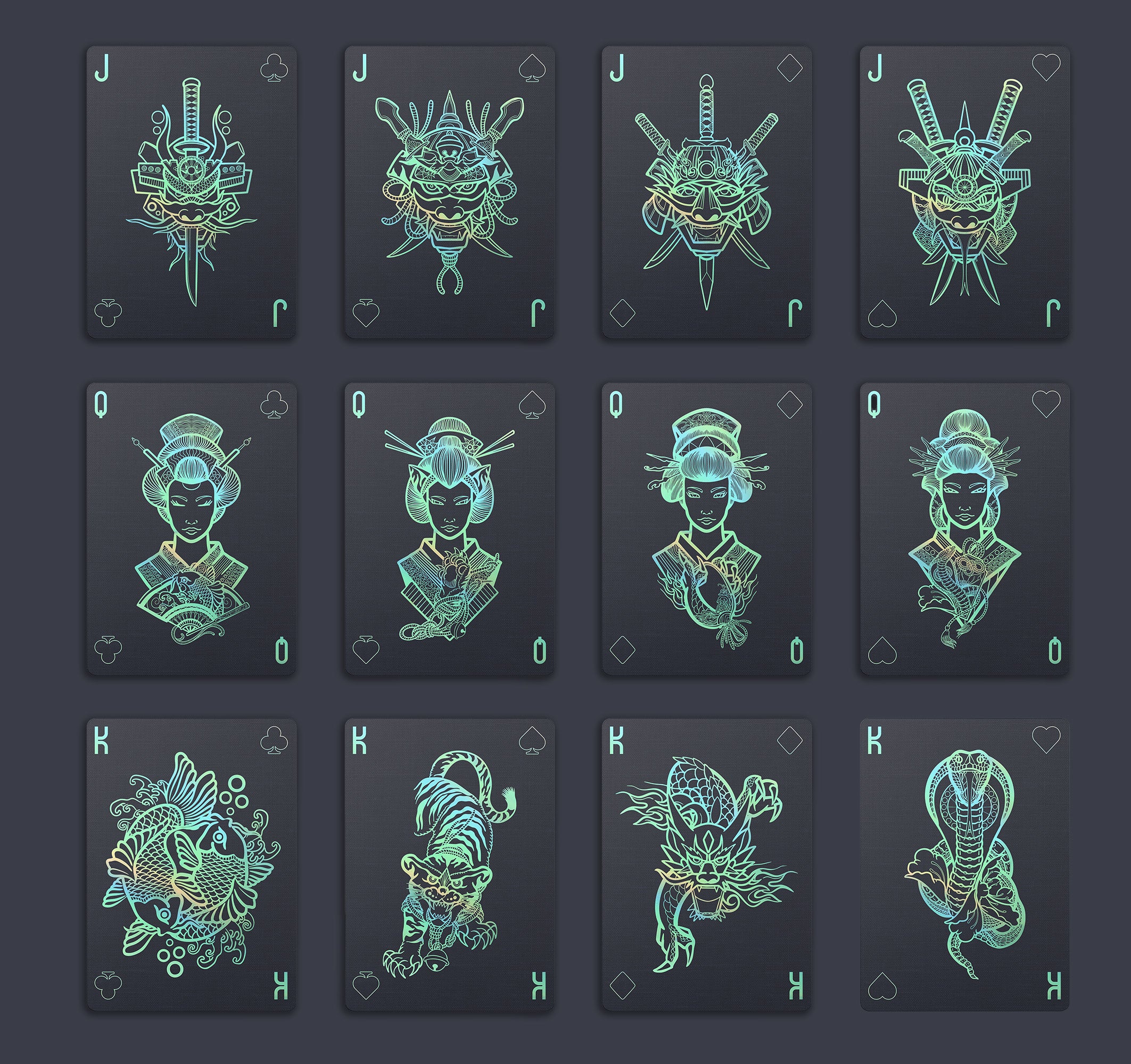 Mystic Waves Playing Card