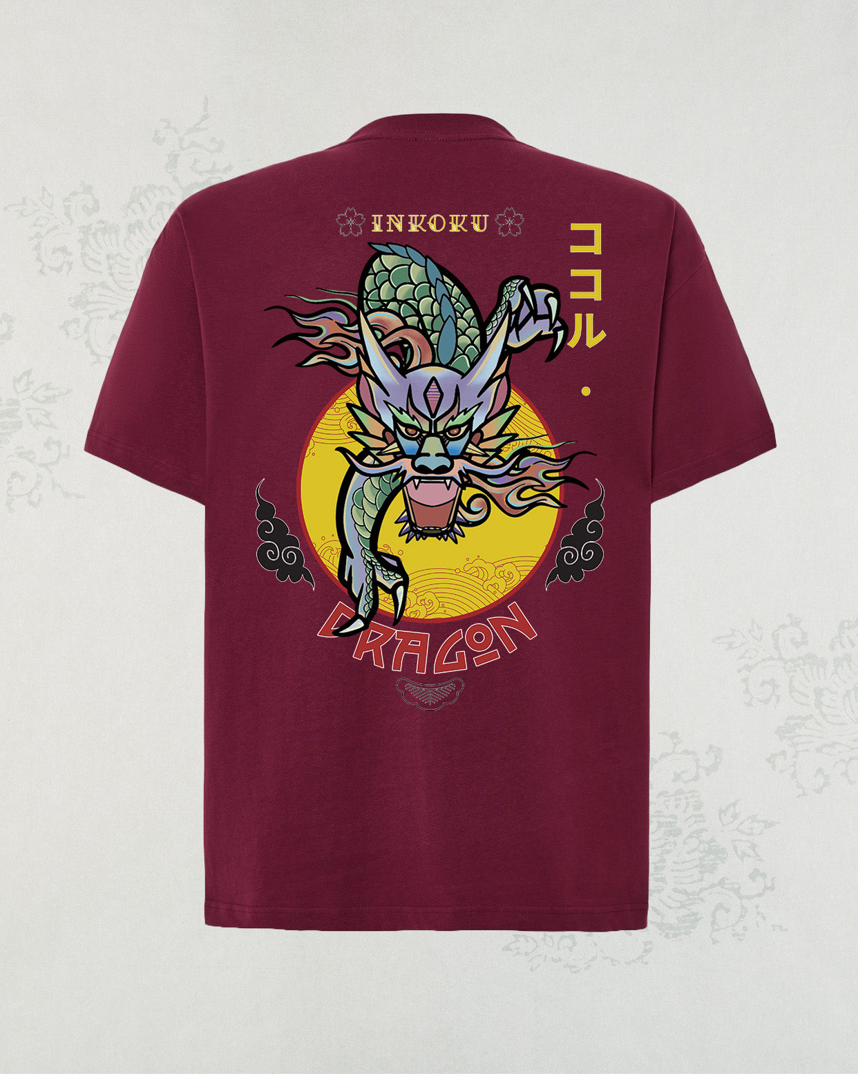 Camiseta Oversize Unisex 100% algodón Dragon