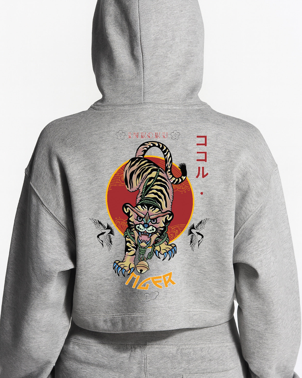 Sudadera Crop Tiger