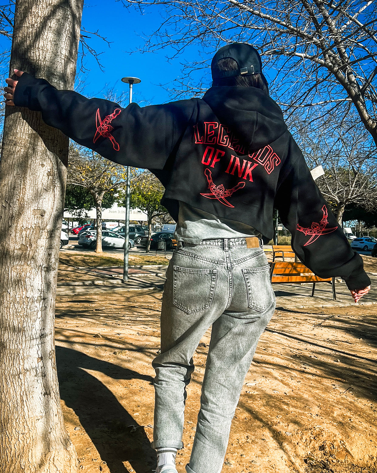 Sudadera Crop Legends of Ink