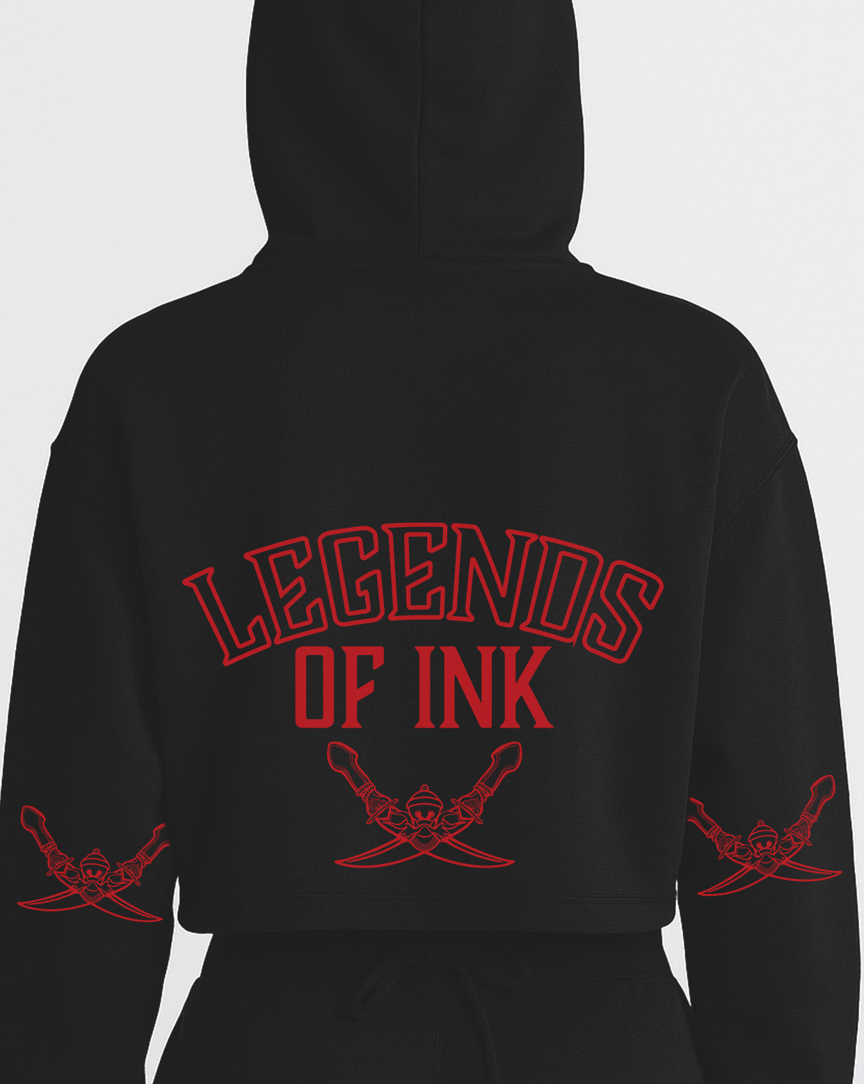 Sudadera Crop Legends of Ink
