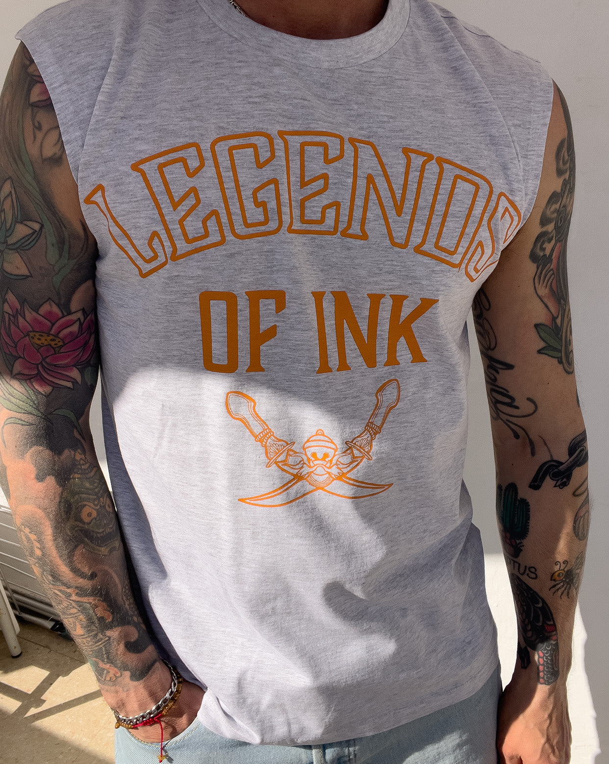 Legends of Ink Camiseta Tank Top Unisex 100% algodón